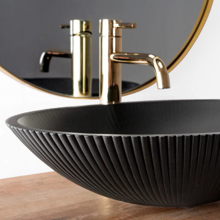Умивальник REA DELLA BLACK MATT накладний