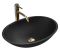 Умивальник REA DELLA BLACK MATT накладний
