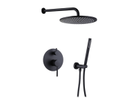 Душевая система ASIGNATURA Delicate, чёрная матовая