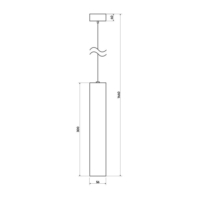 Підвісний світильник PD6801-300 WH