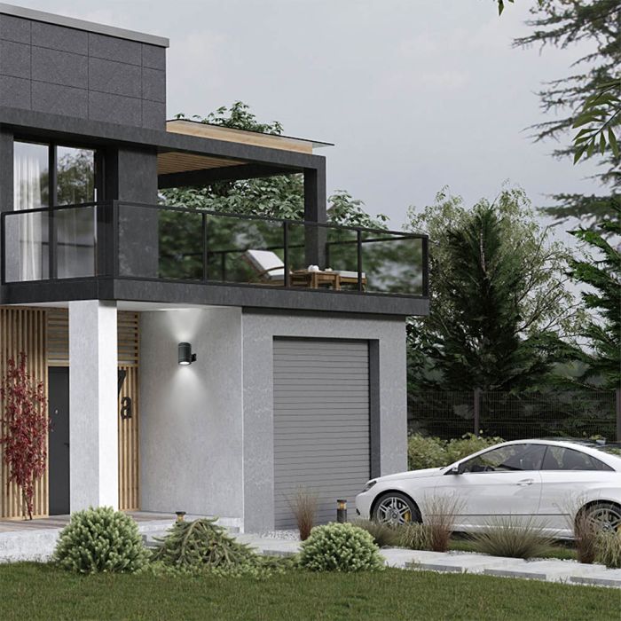 Вуличний світильник OLP2234-COB 6W+6W BK 3000K IP54