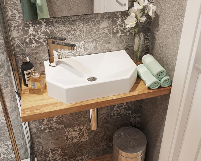 Умывальник «Тритон» L  белый А100М МАТ