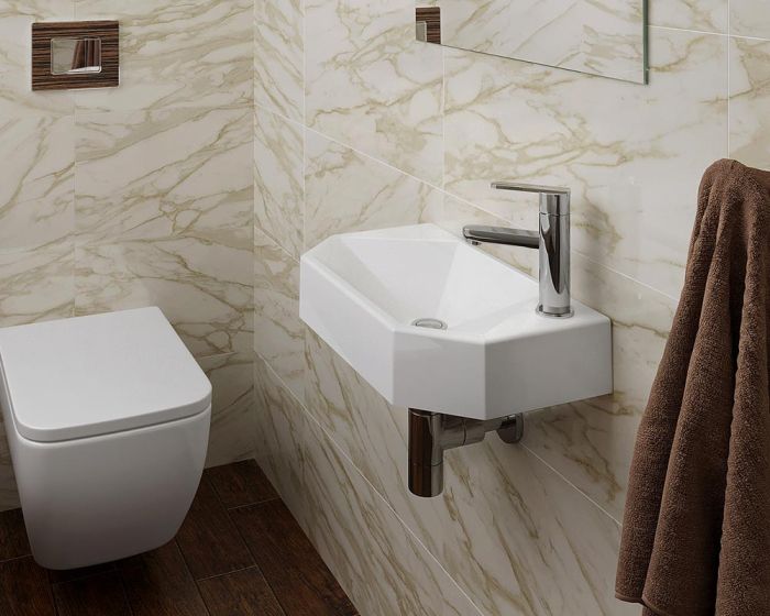 Умивальник «Тритон» R  Білий А100 глянець