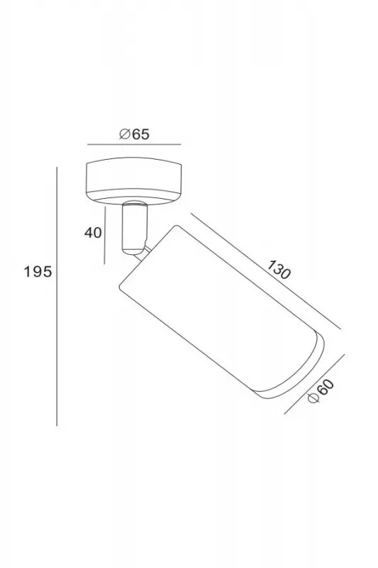 Спот DELICATE 129, білий