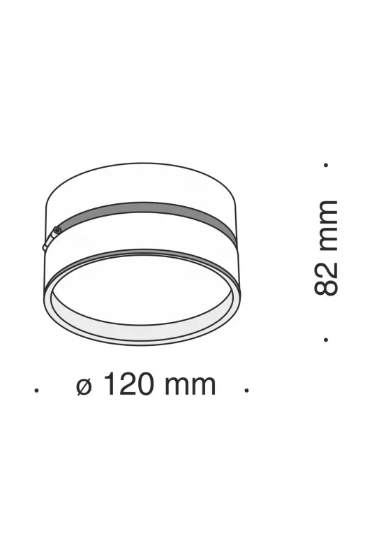 Накладний спот DELICATE 8,2 см, чорний