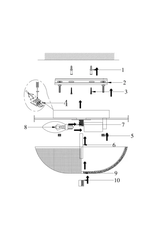 Потолочный светильник DELICATE, никель