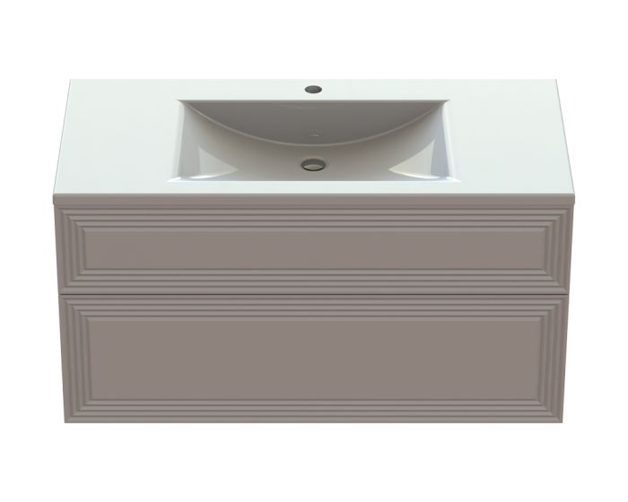 Тумба «Азалія» 100 см з умивальником «Орфей» Білий