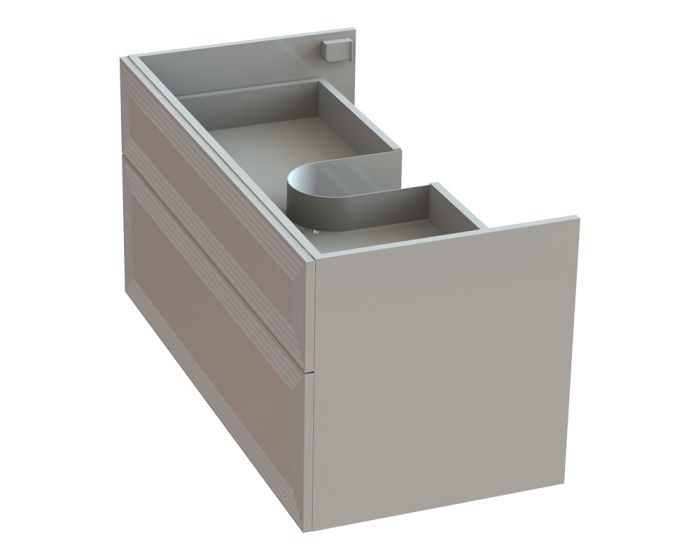 Тумба «Азалія» 100 см з умивальником «Орфей» Білий