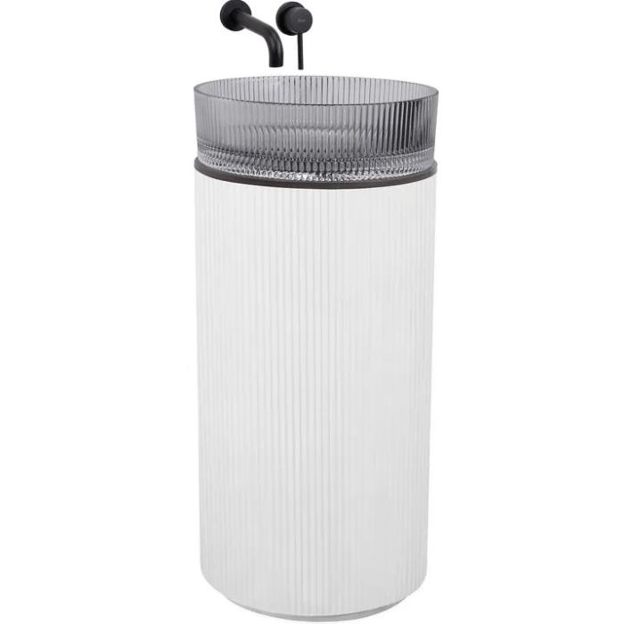 Умывальник REA INGRID GREY WHITE напольный