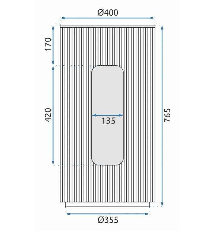 Умывальник REA INGRID GREY WHITE напольный