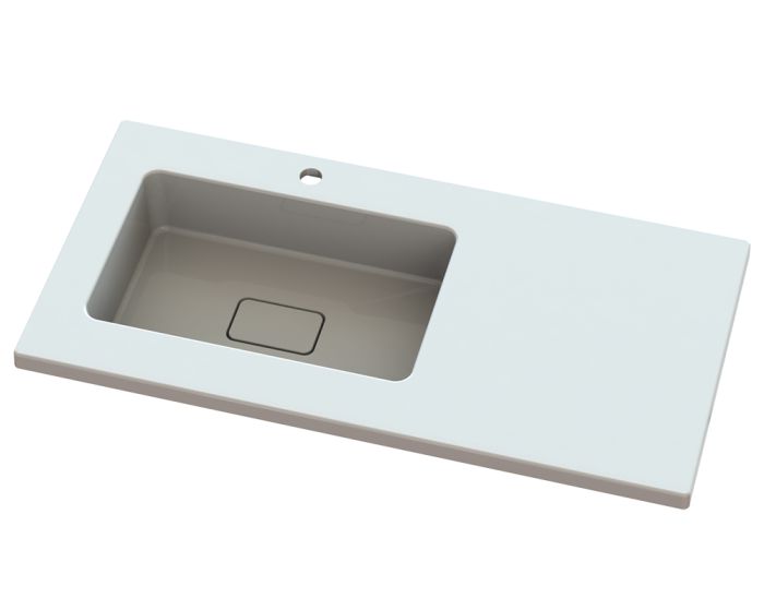 Умивальник «Арія L» Білий А100 глянець