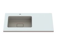 Умывальник «Ария L» Белый А100М МАТ