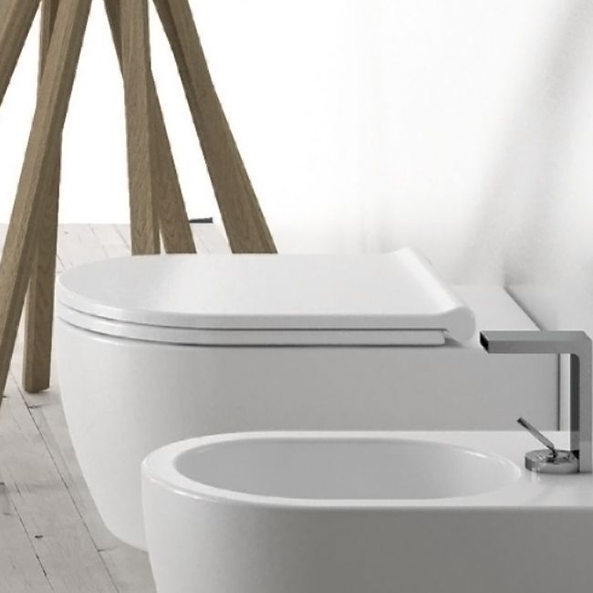 Кришка для унітаза Smile Slim soft-close (CPVSMNEWF), CIELO