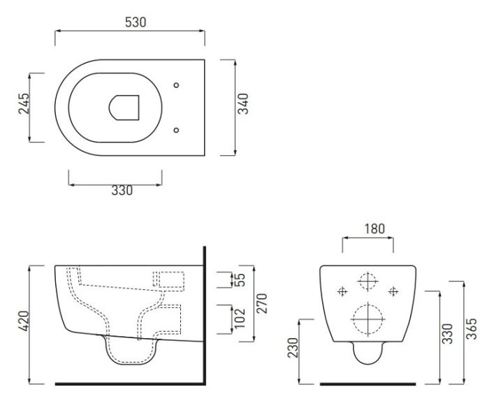 Унитаз подвесной Smile (SMVSNW), CIELO