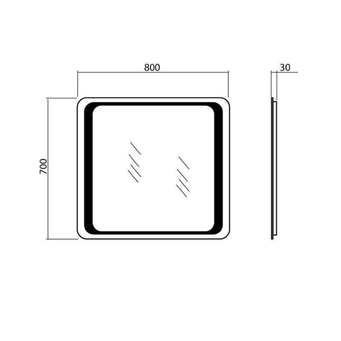 Зеркало Омега 80, Аква Родос