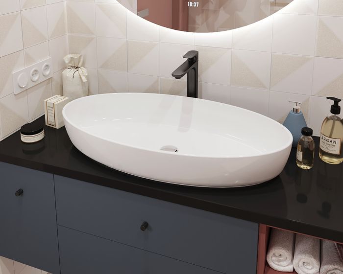 Умывальник «Фараон» 80 см  белый А100М МАТ