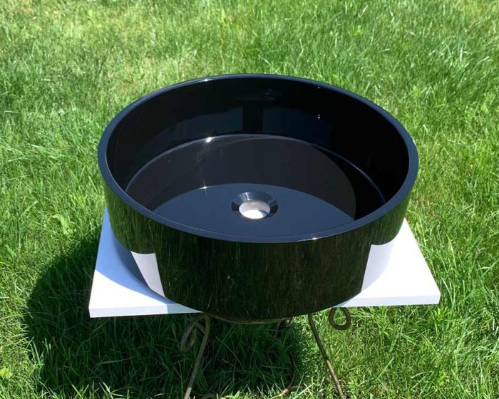 Умивальник «Оазис» 43 см Чорний А200 глянець