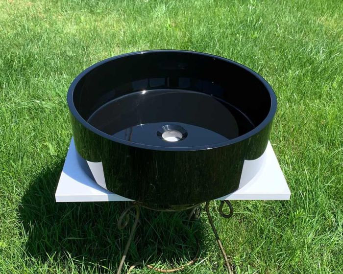 Умивальник «Оазис» 43 см Чорний А200 глянець