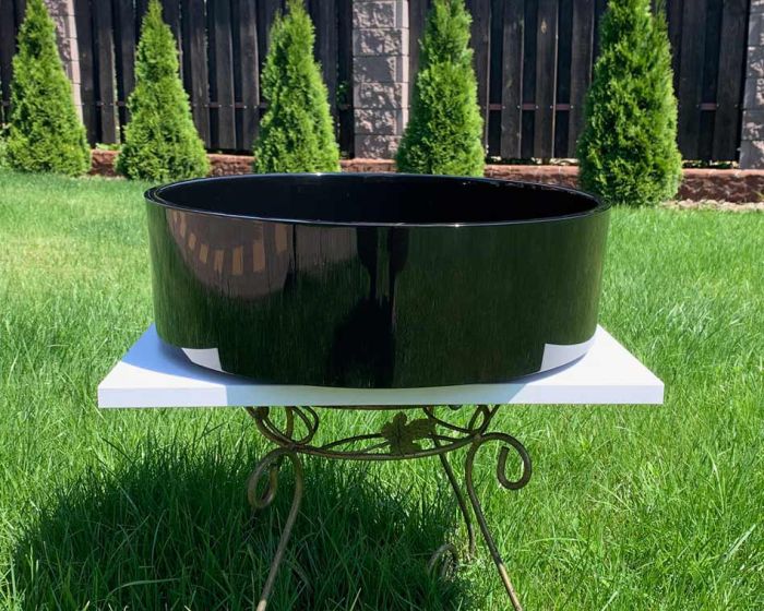 Умивальник «Оазис» 43 см Чорний А200 глянець