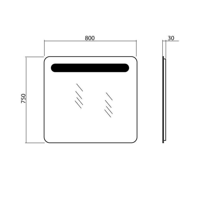 Дзеркало Гама 80, Аква Родос