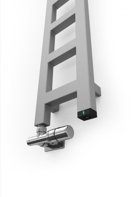 Набір вентилів термостатичний кутовий з трубкою занурення правий хром Terma