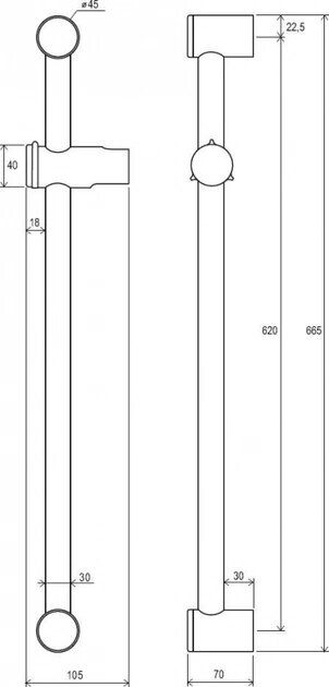 Душова стійка X07P012 RAVAK