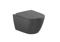 Унітаз підвісний Ona Rimless Black matt з кришкою soft-close Roca