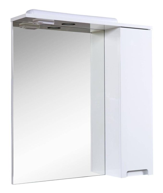 Дзеркало з шафкою Квадро 70 (R), Аква Родос