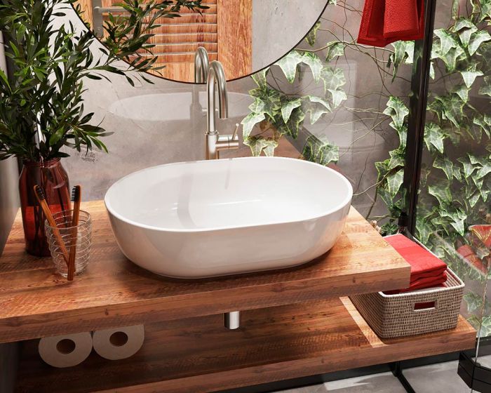 Умывальник «Персия» 54 см  Персик А701 глянец