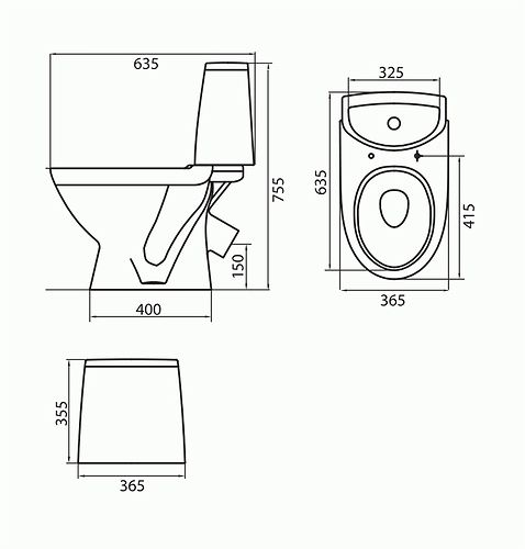Компакт Runa з кришкою дюропласт (L89201000), Kolo
