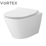 Унітаз підвісний City Pro Vortex з кришкою Slim дюропласт SZCZ1003406324 Cersanit