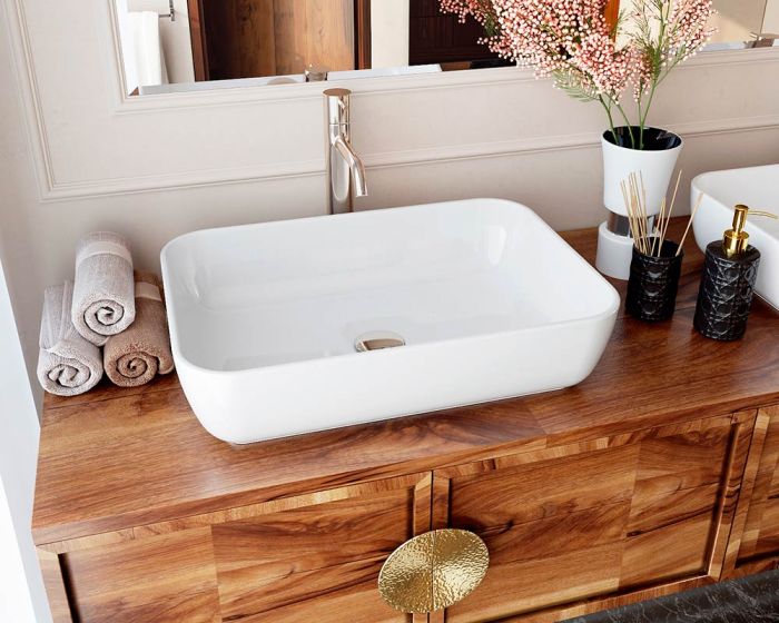 Умывальник «Тифани» 54 см белый А100 глянец