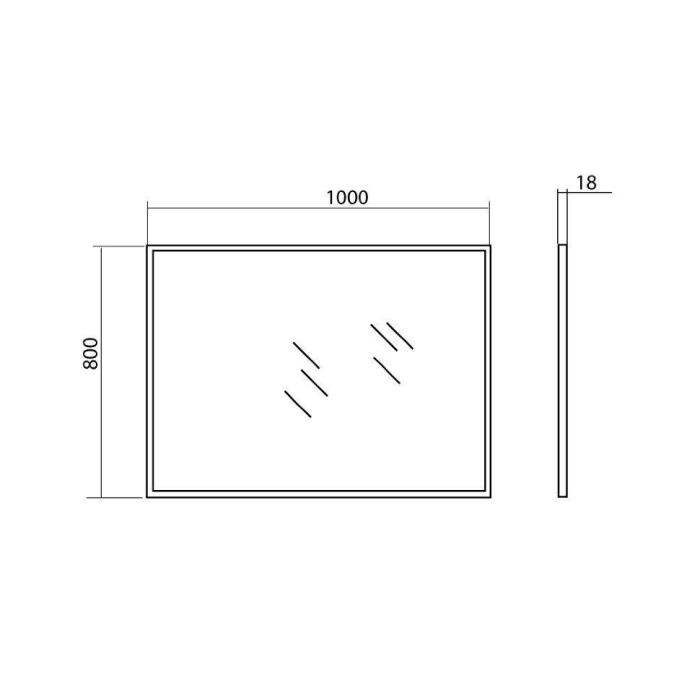 Зеркало Акцент 100, Аква Родос