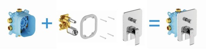 Вбудована універсальна частина змішувача R-box X070052 RAVAK