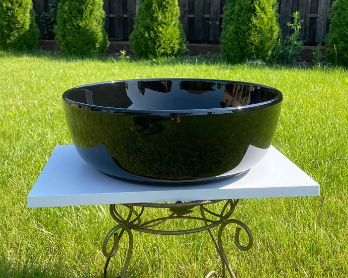 Умивальник «Сакура» 40 см Чорний А200 глянець