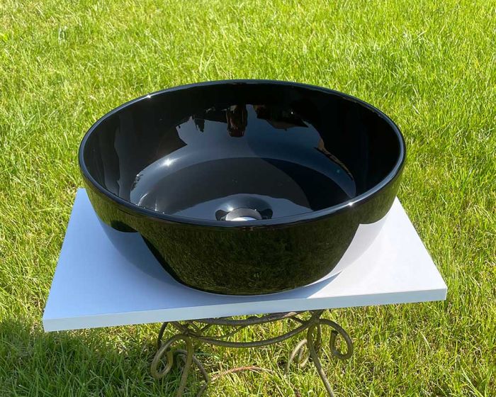 Умивальник «Сакура» 40 см Чорний А200 глянець