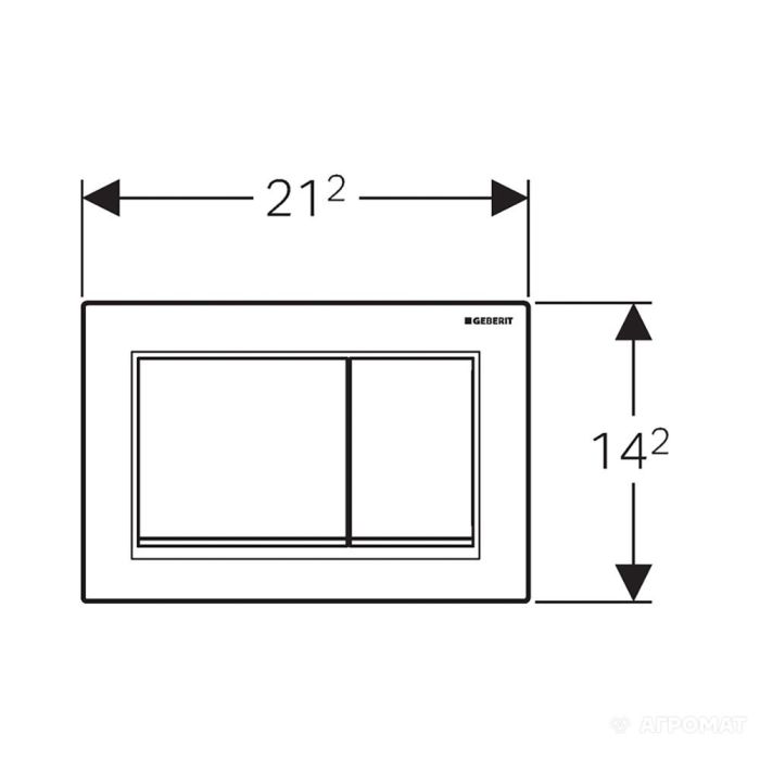 Кнопка зливу Omega 30 (115.080.KJ.1) білий, Geberit