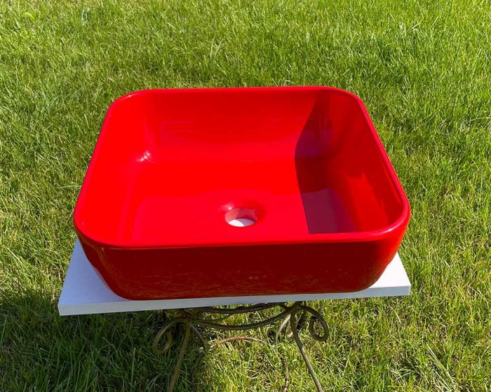 Умывальник «Палермо» 40 см  Красный А300 глянец