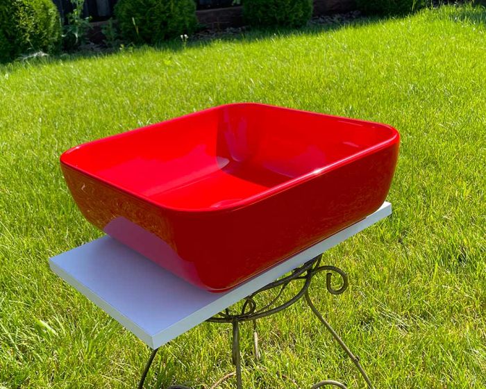 Умывальник «Палермо» 40 см  Красный А300 глянец