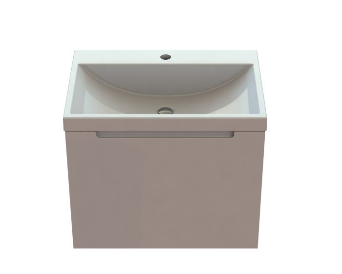 Тумба «Віола» 60 см з умивальником «Богема» Білий