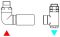 Набір вентилів термостатичний трьохосьовий з трійником лівий хром Terma