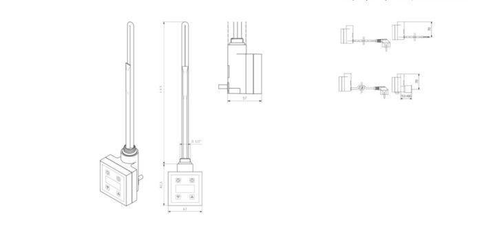 Терморегулятор з кабелем спіральним KTX3 White Terma