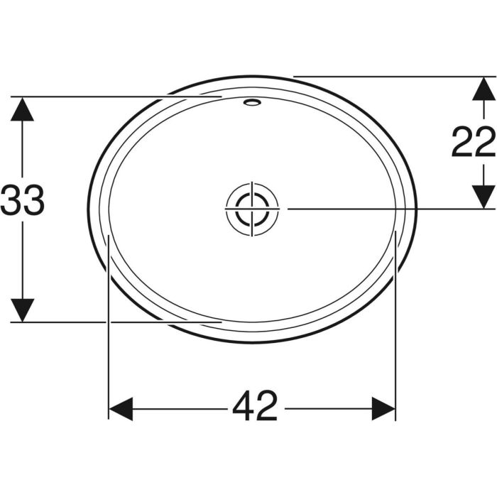 Умывальник VariForm 49 500.749.01.2 Geberit