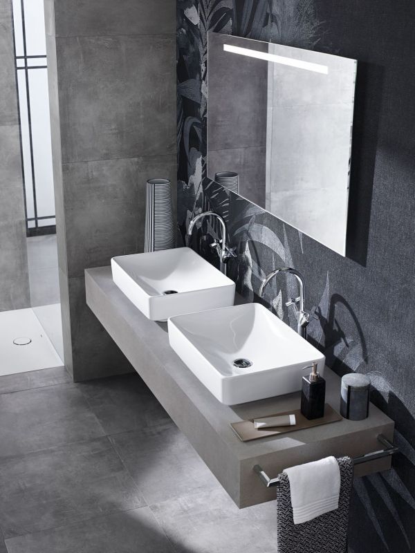 Умывальник Geberit VariForm прямоугольный, без отв. под смеш., без перелива, 500.779.01.2