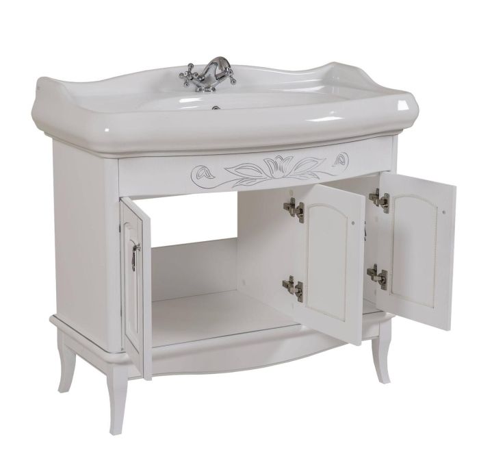 Шафка з умивальником Мікела Біла 100, Аква Родос