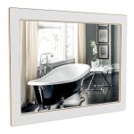 Дзеркало Беатріче 100 Білий Патина Золото, Аква Родос