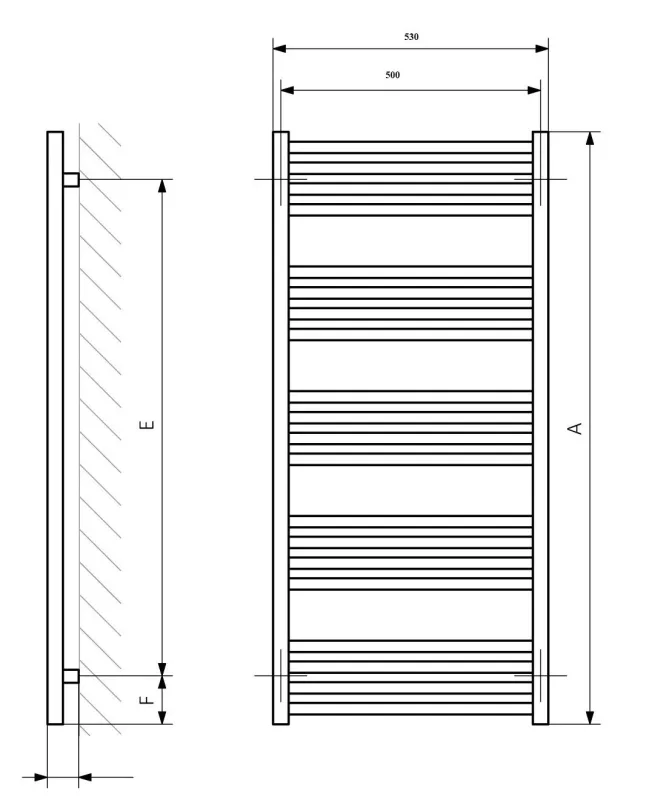 Полотенцесушитель электрический Fiona 1380x530 WLFIN138053KCROE8DRYMX3 Terma