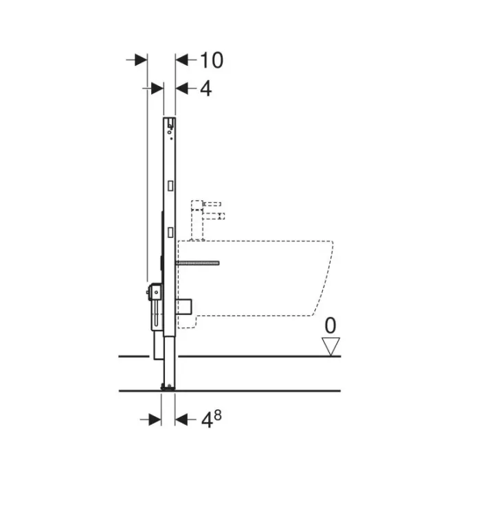 Інсталяція для біде Duofix 111.524.00.2 Geberit