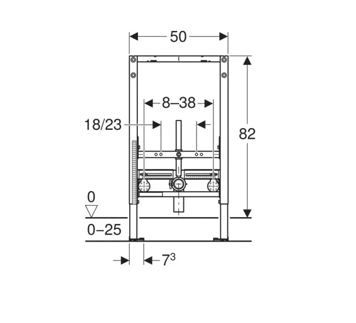 Інсталяція для біде Duofix 111.524.00.2 Geberit