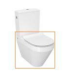 Напольный унитаз Crea Oval CleanOn с крышкой Slim дюропласт soft close (CCCZ1005956213) Cersanit